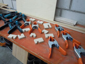  One cannot have too many clamps ...