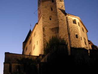 Rapperswil. Die Burg bei Nacht